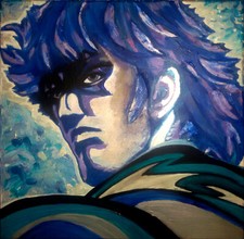 Pop Art quadro KEN IL GUERRIERO (Kenshiro) Artista Carla Bertoli