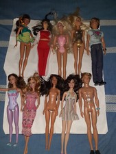 Lotto 8 barbie + 2 ken moderni
