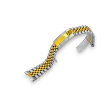 Bracciale in acciaio bicolore