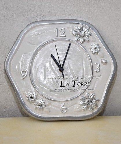 Orologio parete decorato in - orologio,