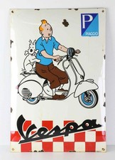 insegna smaltata Piaggio Vespa