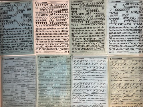 Letraset chartpak formato vari - letraset,