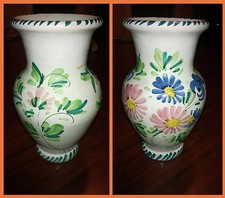 Vaso con disegni floreali anni
