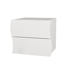 Comodino con 2 Cassetti Onda