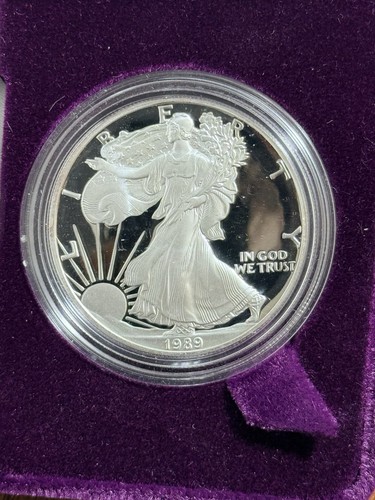 1989 silver eagle - eagle, proof