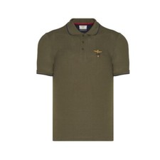 Aeronautica Militare Polo uomo Verde Militare mezza manica