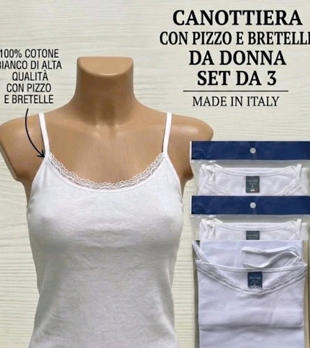 Set canotte donna spalla - 3, 6