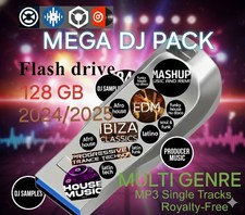 DJ MUSIC & PRODUCER MEGA PACK  EXCLUSIVE 2025 USB PEN 128GB HOUSE/TECHNO ETC.