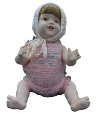 Antica bambola ceramica - antica,