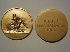 medaglia figc federazione gioco calcio 1967