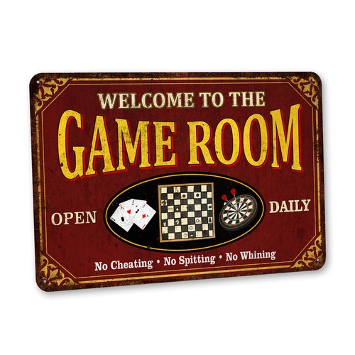 Insegna sala giochi rustica