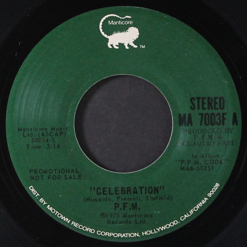 Celebration mono - p.f.m.:, /