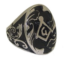 Massonico Anello Nero