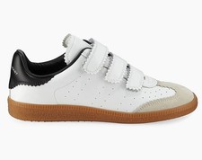 Sneakers donna Isabel Marant Beth scamosciate bianco/nero taglia US10/EUR40