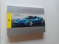 libretto uso e manutenzione FERRARI 488 spider