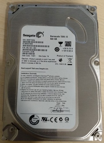 Hdd disco duro - 500gb, sata