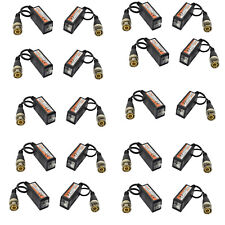 10x COPPIE VIDEO BALUN 20 TRASMETTITORI UTP CAT-5 BNC 350 METRI TELECAMERA LINQ