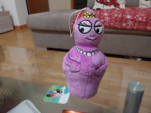 Peluche barbapapa mamma rosa - peluche,