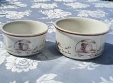 Mulino Bianco SET 2 Ciotole Collezione 2013 Porcellana Ceramica Decorate Design