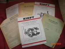 LOT  DE  PROSPECTUS    PUBLICITAIRES  +  TARIFS   CHARRUES  KIRPY