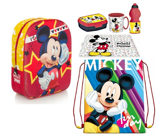 Set zainetto scuola mickey - set,