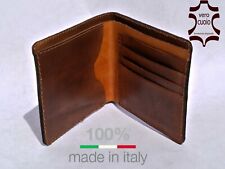 PORTAFOGLIO UOMO IN CUOIO DI VITELLO LAVORATO CON MATERIALE DI OTTIMA QUALITA'