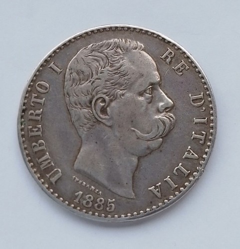 Moneta lire 1885 - umberto, i