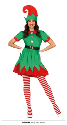 Costume elfo babbo natale - elfo,
