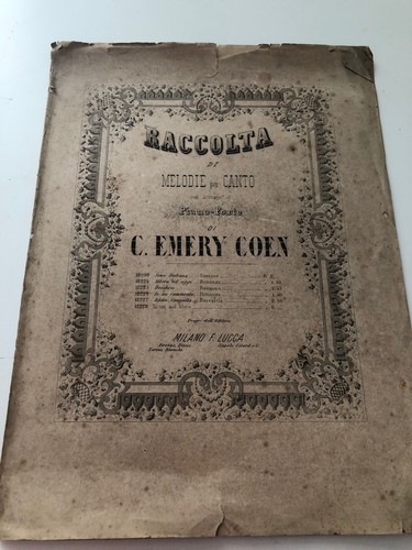 Vecchio spartito musicale