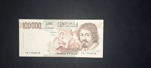 100000 lire caravaggio - , 1°