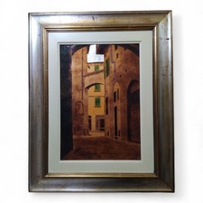 QUADRO FIRENZE P.ZZA DELLE PALLOTTOLE- MARIO MARE' 1973 SMALTO A FUOCO SU RAME