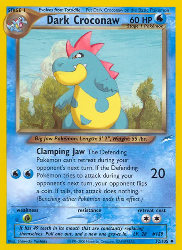 Dark croconaw 105 - croconaw, 32/105