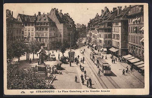 Strasbourg la place - ak,