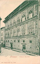 dr55 cartolina firenze,palazzo rucellai