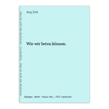 Come possiamo pregare. Zinco