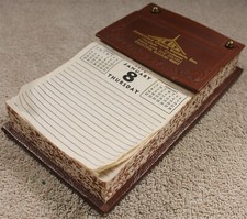 Calendario giornaliero da scrivania promozionale vintage 1970 (stesso anno 2026)