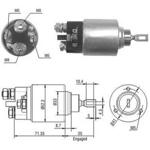 140 elettromagnete motore - 140, cv