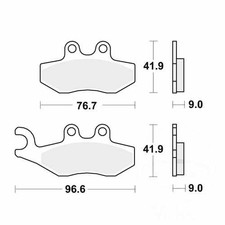 New TRW Brake Pads rear For