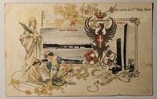 CARTOLINA MILITARE - UN SALUTO DAL 2° REGGIMENTO GENIO, C. MONFERRATO, BOLOGNA