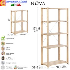 Scaffale In Legno PINO