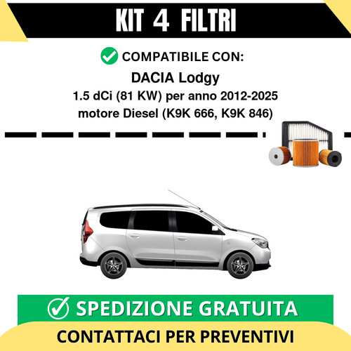Kit filtri tagliando per - filtri,