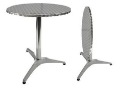 TAVOLI TAVOLO BAR ALU ROUND RECLINABILE CM.Ø60xH70 ARREDO BAR CASA GIARDINO