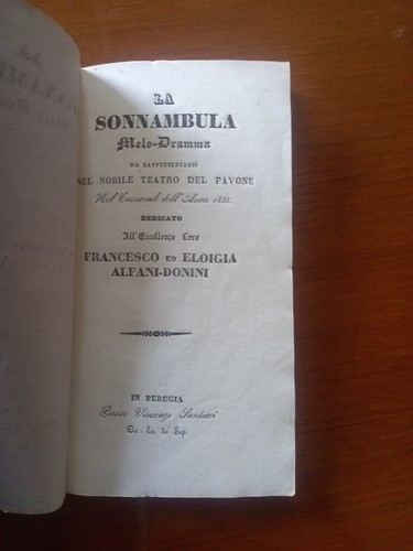 Sonnambula vincenzo - "la, sonnambula"vincenzo