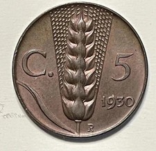 5 CENTESIMI 1930 SPIGA