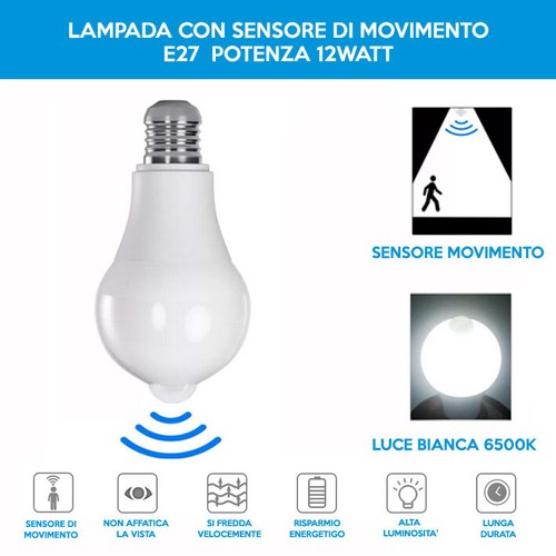 Lampada con sensore - con, di