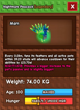 ?Semi Titanic Nightmare Pavone 74kg 15s Raffreddare con Giocattolo?CRESCERE UN GIARDINO