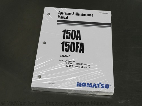 Komatsu 150a 150fa - komatsu, manuale