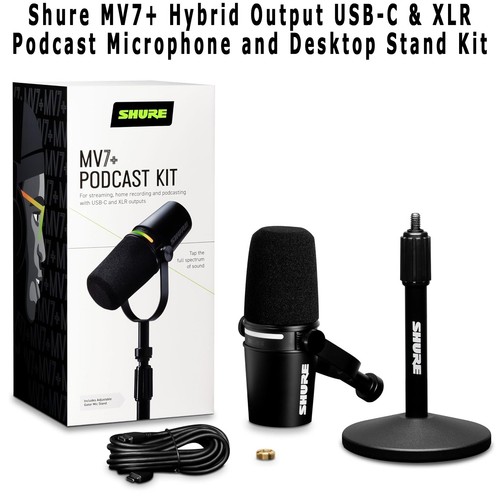 Shure mv7 kit microfono - mv7+,