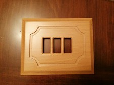 PLACCA LEGNO 3 POSTI PER FRUTTI MAGIC B-TICINO