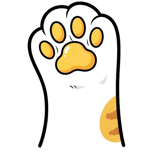 Adesivi piedi gatto - adesivi,